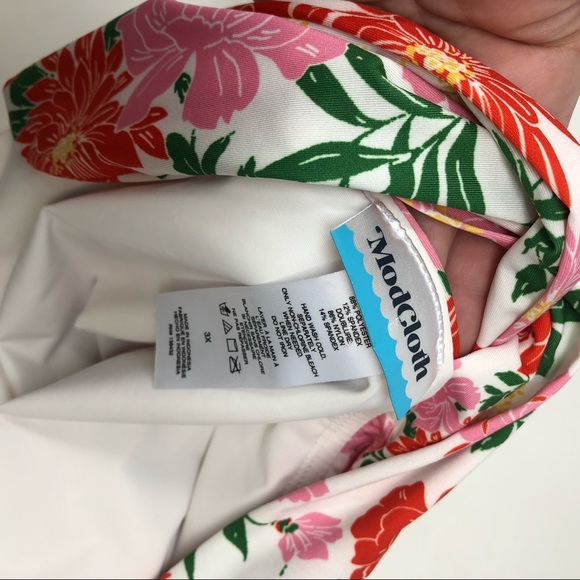 ModCloth 3X santa Barbara Saturdays Floral 0414 Bikini Bottoms tie - Picture 8 of 11